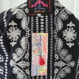 Johnny Was Cotton Embroidery Jacket